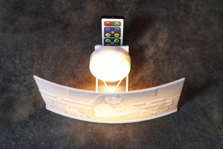 3D-Foto Lithophane inklusive Halter und Fernbedienung