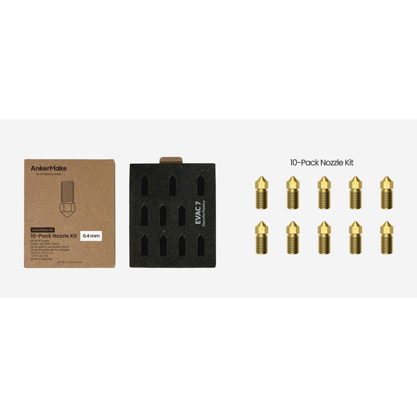AnkerMake M5/M5C Messing-Düsen-Set 0,4mm - 10 Stück