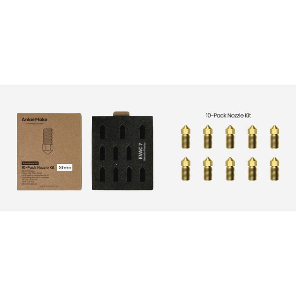 AnkerMake M5 Messing Düse 0,8mm - 10 Stück