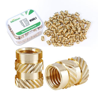 Mintion M3 x 5,7mm x 4,6mm Threaded Insert Set – 100 Stück