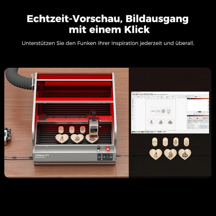 Creality Falcon2 Pro geschlossener Laser-Gravierer Laser 3ddruckboss